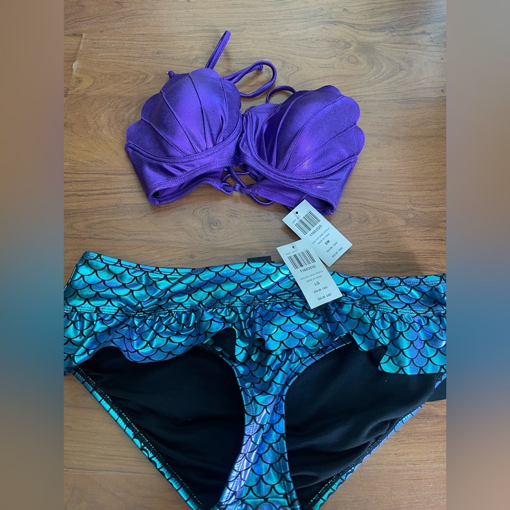 Nwt little mermaid bikini